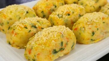 Receita de bolinho de batata recheado que não vai farinha