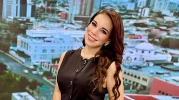 Débora Estrella era advogada, mas passou a trabalahar como apresentadora a partir de 2018