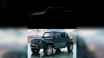"Teaser" do Mercedes-Benz Classe G conversível e F2 do Mercedes-Maybach G 650 Landaulet de 2017
