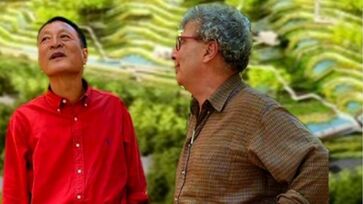 O arquiteto chinês ao lado de Bonduki, nesta semana