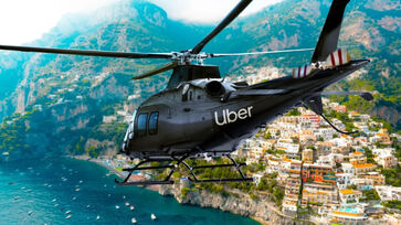 Usuários da Uber poderão reservar voos de helicóptero e hidroavião da Blade