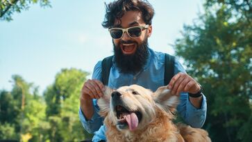 Pelos de cachorros passam menos organismos infecciosos quer barbas masculinas
