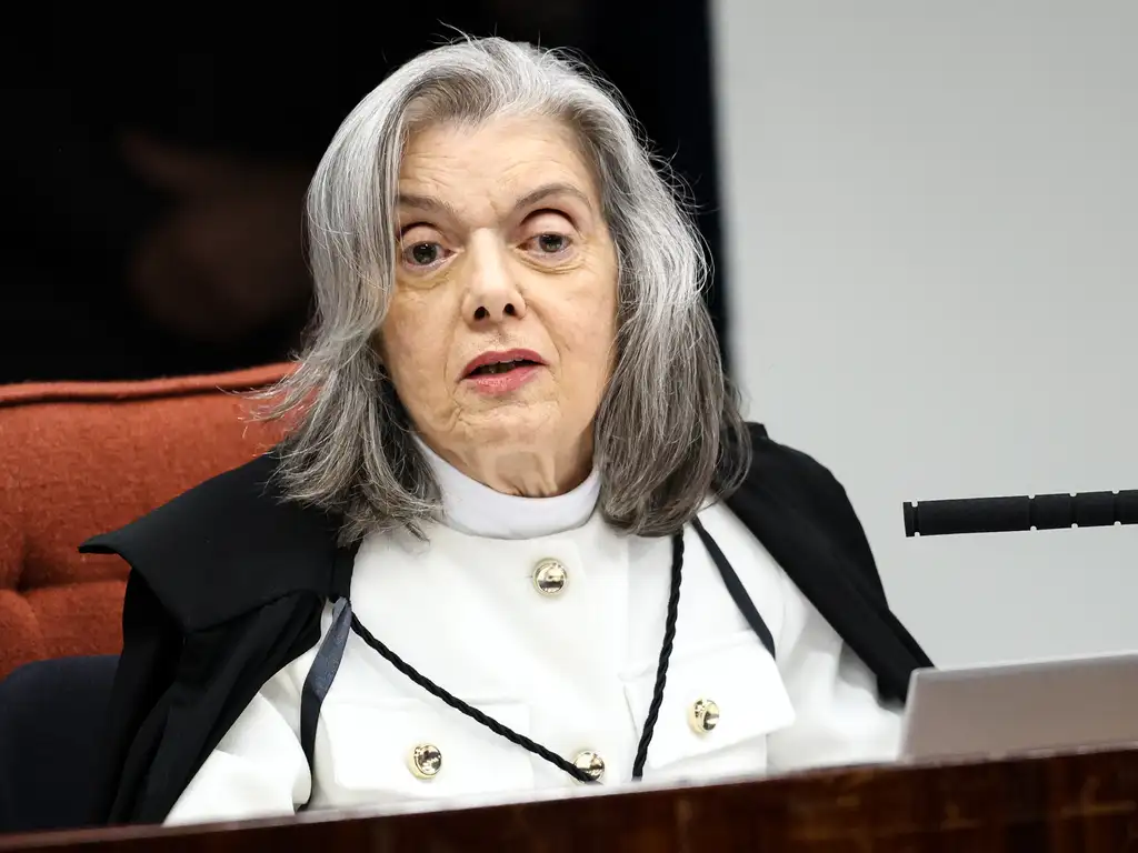 Ministra Cármen Lúcia durante sessão na Primeira Turma do Supremo Tribunal Federal (STF) nesta quinta-feira (11/9) 