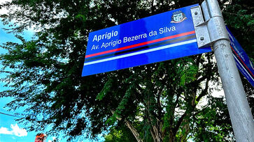 Prefeitura de Taboão da Serra confirmou que a substituição das placas da antiga Avenida Aprígio Bezerra da Silva para o novo nome, Avenida Taboão da Serra, deve ocorrer nos próximos 30 dias
