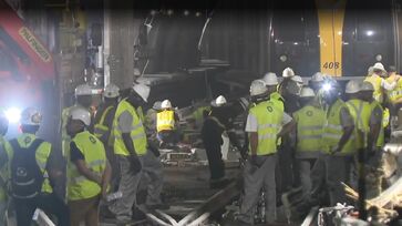 Equipes de manutenção estão totalmente dedicadas a restabelecer a circulação nos trilhos o mais breve possível