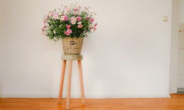 Para tirar proveito da primavera, considere exibir as suas plantas em um lindo banquinho caseiro