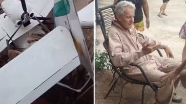 Corpo de Bombeiros contou que havia uma moradora no interior da casa no momento do acidente