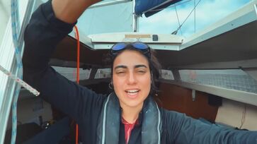 Para Tamara, a experiência de navegar só, é algo único e que transformou o seu olhar 