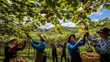 Cidade brasileira é terra do kiwi e tem produção supreendente todo ano