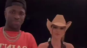 Gravação ocorreu em Madri, na Espanha, onde Vini Jr. mora e Virginia viajou recentemente