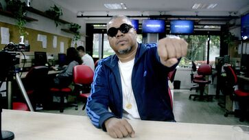 O rapper Xis durante entrevista à Gazeta