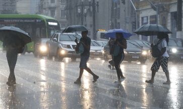 Na capital paulista, o domingo será nublado e com chuva ao longo do dia, incluindo temporal à tarde