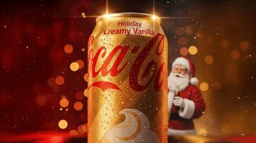 Edição limitada Holiday Creamy Vanilla, combina o tradicional gosto do refrigerante com um toque suave e cremoso de baunilha