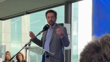 Ricardo Nunes durante evento no Itaim Bibi, em São Paulo