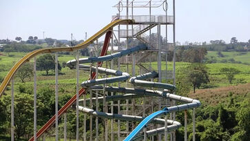 Parque aquático Cidade da Criança  foi fechado durante a pandemia de Covid-19