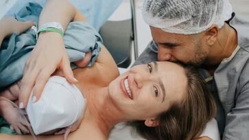 Beb&ecirc; &eacute; fruto do relacionamento de Italo Ferreira com a nutricionista Sofia Larocca