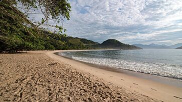 Praia do Félix, em Ubatuba, no litoral norte paulista