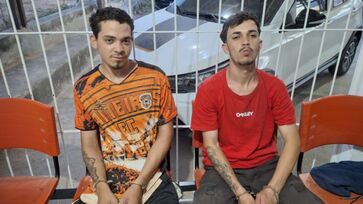 Aércio Leonardo de Sousa e Claudinei Barreto da Silva foram presos na Paraíba