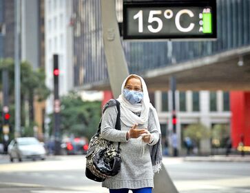 Esta onda de frio tem características diferentes da primeira registrada no País na última semana de maio