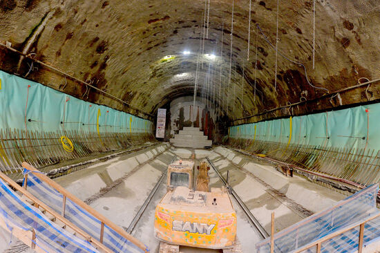 Obras na linha 2-Verde do Metrô, em São Paulo