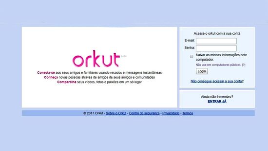 Orkut foi uma rede social que marcou a internet brasileira nos anos 2000