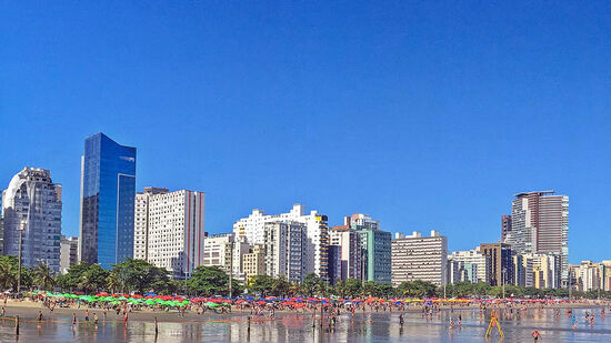 Todas as praias de Santos estão impróprias para banho nesta quinta-feira (26/9)