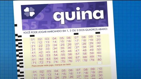 Prêmio da Quina é no valor de R$ 4.500.000,00