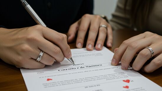 O contrato de namoro é usado quando o casal não quer uma união estável