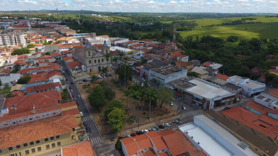 Vista aérea da cidade de Porto Feliz