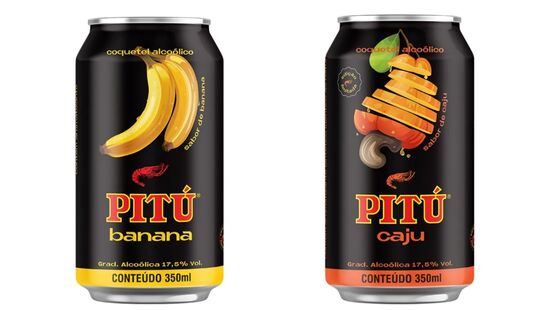 Pitú Banana e Pitú Caju acabam de chegar aos pontos de venda