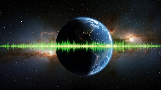 Sinal de rádio pode significar existência de campo magnético