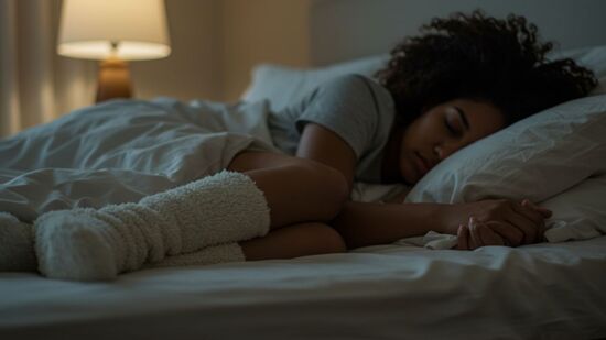 O motivo por trás de dormir com meias vai te surpreender 