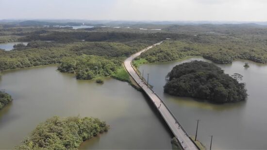 Hoje parte do parque caminhos do mar, estrada pode ser atravessada a pé