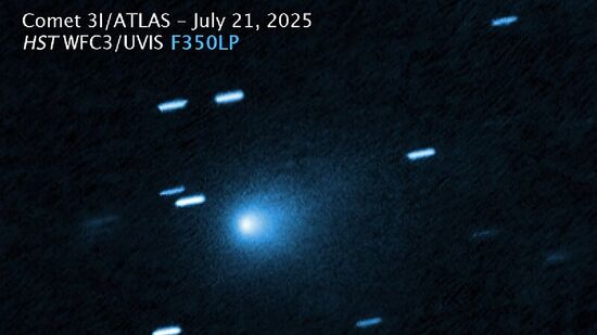 Cometa 3I/ATLAS passará pela Terra a aproximadamente 270 milhões de km de distância