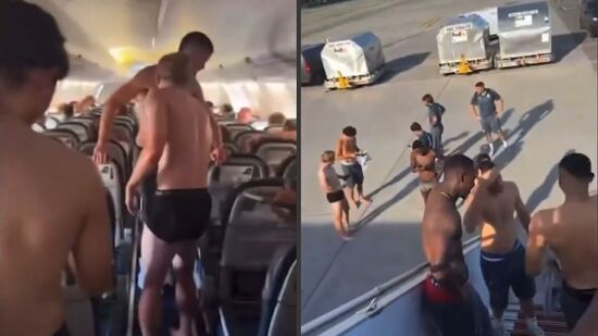 Jogadores do Mônaco ficam de cueca no avião antes de estreia na Champions