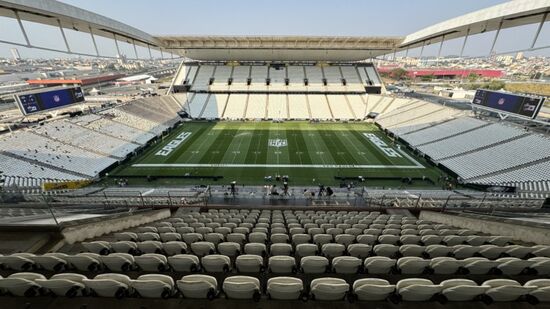 NFL substituiu a fibra sintético do gramado da Neo Química Arena