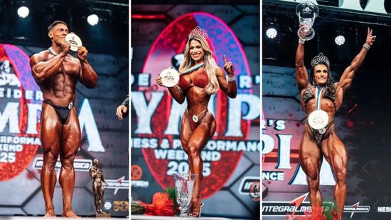 Brasileiros venceram as categorias Classic Physique, Wellness e Women's Physique