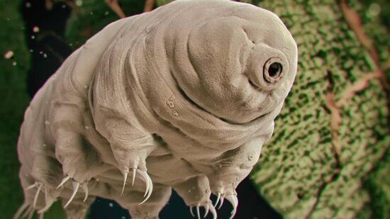 resistência à radiação se deve em parte a uma proteína especial chamada Dsup que envolve o DNA do tardígrado como um escudo físico e evita quebras genéticas fatais