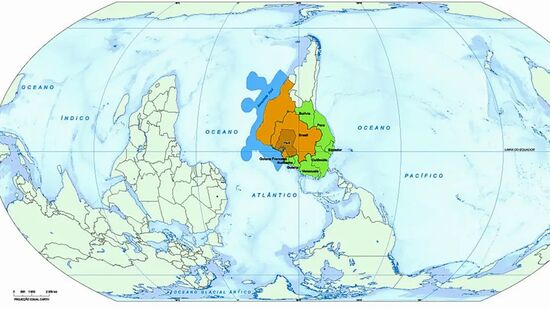 Mapa com Pará no centro do mundo será lançado oficialmente nesta quinta