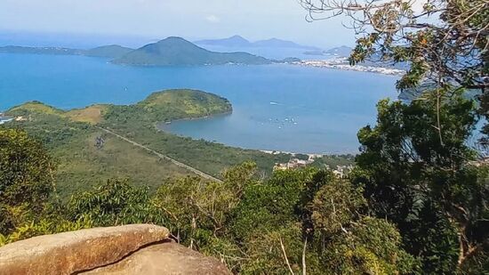 A trilha para acessar esse panorama é rápida, mas difícil