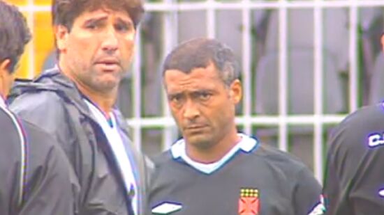 Renato Gaúcho e Romário pelo Vasco da Gama, em 2005