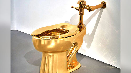 Pensado como uma crítica ao acúmulo de riqueza, o objeto passou por diferentes exposições