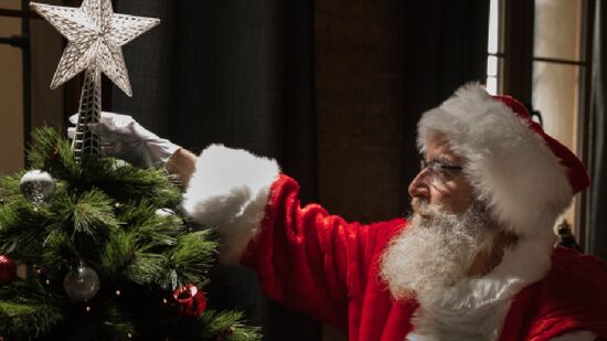 Foto com o Papai Noel, realizada em colaboração com o Shopping Light, continua como uma das atrações mais procuradas