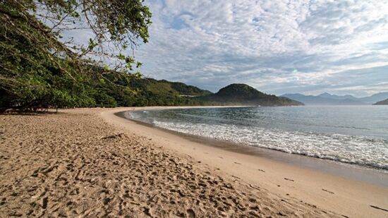 Praia do Félix, em Ubatuba, no litoral norte paulista