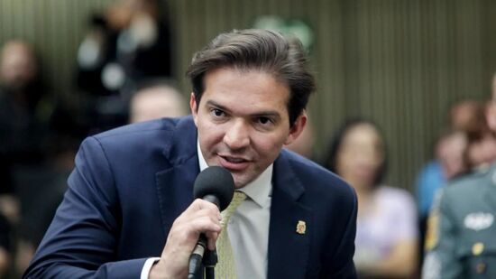 Rubinho Nunes, do União Brasil, em discurso na Câmara de SP