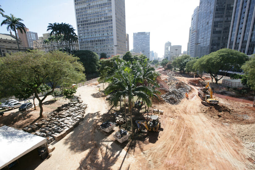 O Vale durante a reforma mais recente - Foto: Thiago Neme / Gazeta de S. Paulo