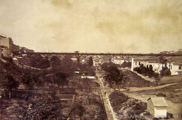 Vale do Anhangabaú em 1890 - Foto: Reprodução