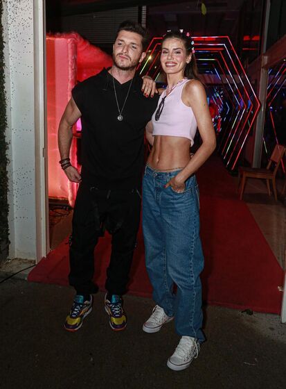 Festa de Giovanna Ewbank e Léo Fuchs tem Fusca pink, decoração anos 2000 com convidados famosos no Rio de Janeiro./Delson Silva / AgNews
