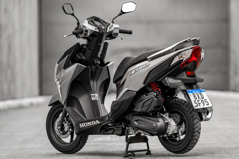 A scooter mais barata da Honda vem com um motor monocilíndrico OHC de 124,9 cc - FOTOS: Divulgação