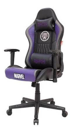 Cadeira Gamer Profissional Marvel Pantera Negra Roxa: Camicado - R$ 1.100,00